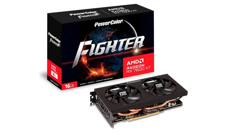 PowerColor AMD Radeon RX 7600 XT Fighter 16GB Graphics Card