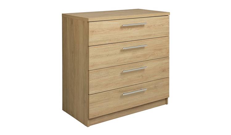 Argos Home Brisbane 4 Drawer Chest – Oak