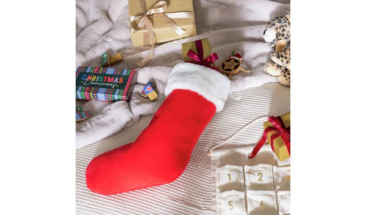 Argos Home Red And White Christmas Stocking