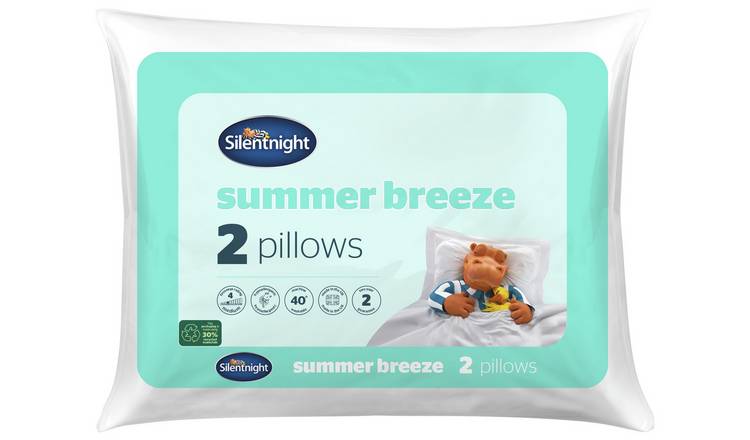 Buy Silentnight Summer Breeze Medium Pillow 2 Pack Pillows Argos