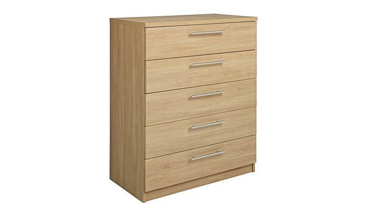 Argos Home Brisbane 5 drawers Chest – Oak