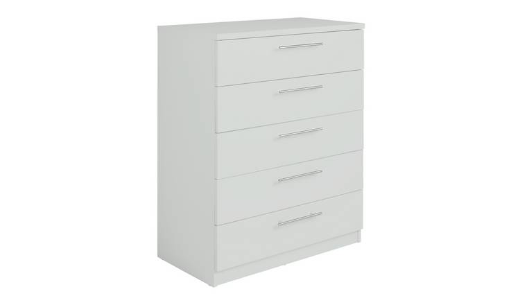 Argos Home Brisbane 5 drawers Chest – Grey