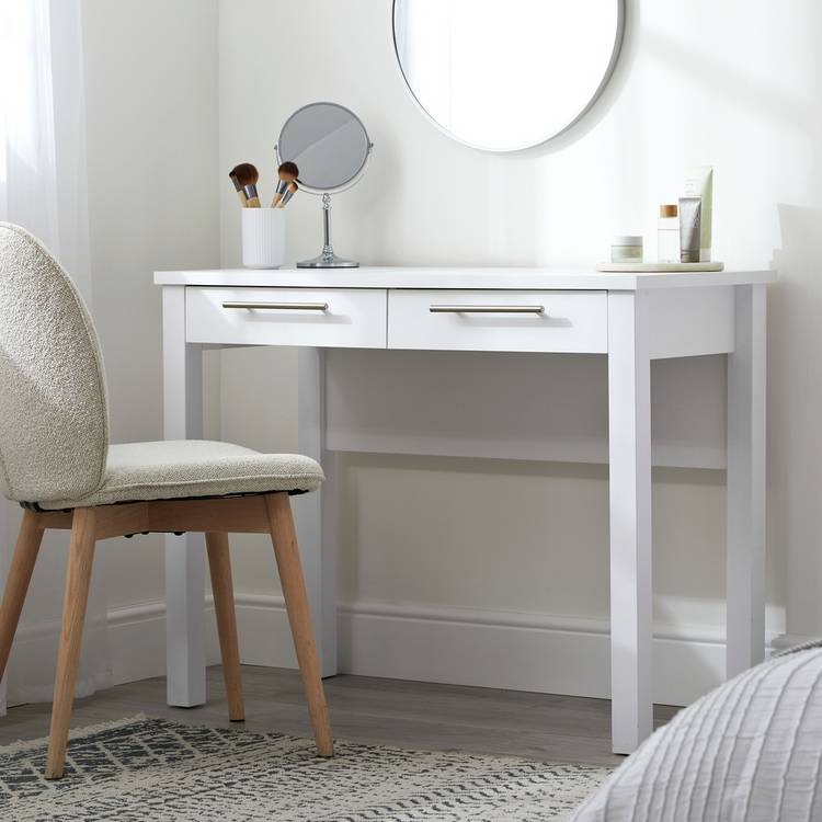 Argos Home Brisbane 2 Drawer Dressing Table - White 0