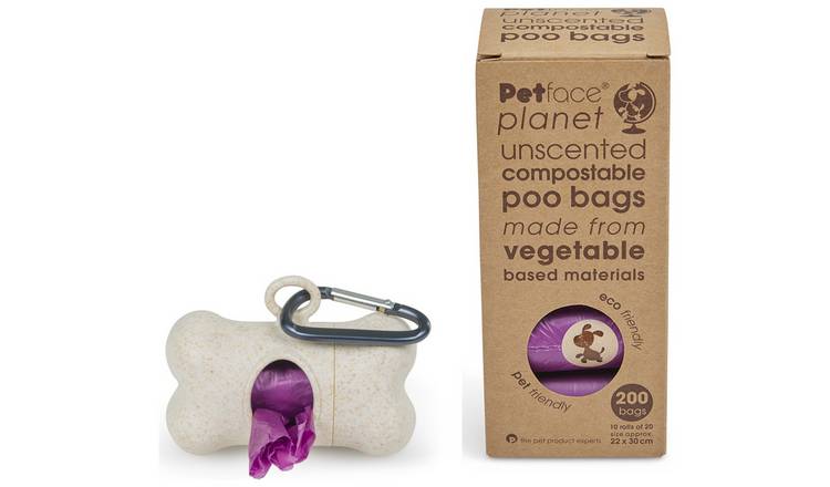 Petface Dog Compostable Poop Bags & Dispenser