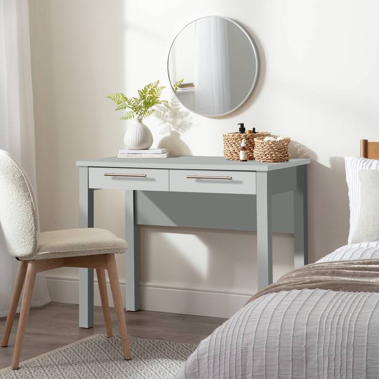 Argos Home Brisbane 2 Drawer Dressing Table - Grey 0