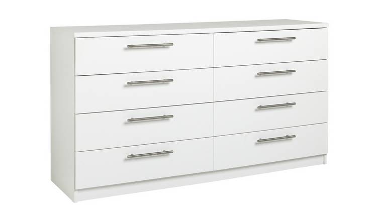 Argos Home Brisbane 8 Drawer Chest - White