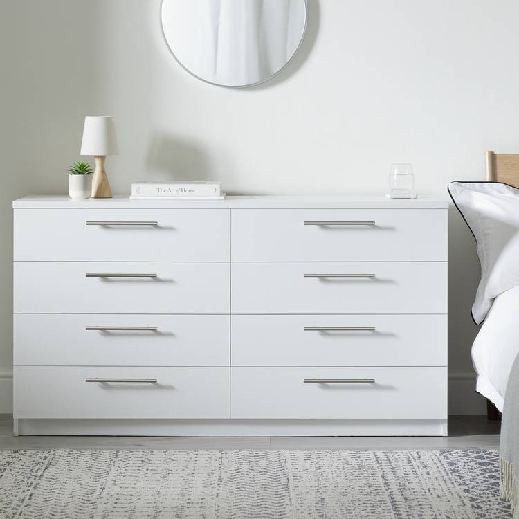 Argos Home Brisbane 8 Drawer Chest - White 0