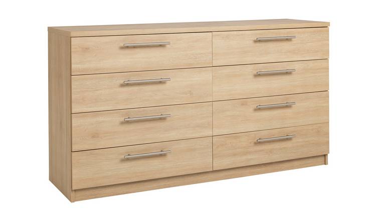 Argos Home Brisbane 8 Drawer Chest - Oak
