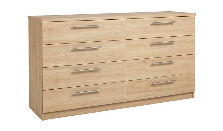 Argos Home Brisbane 4+4 Chest – Oak