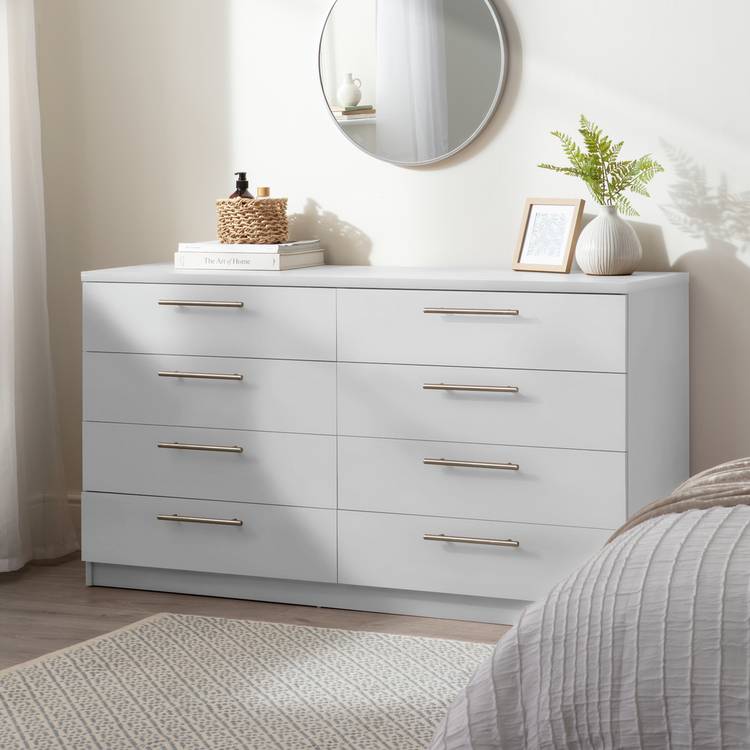 Argos Home Brisbane 8 Drawer Chest - Grey 0
