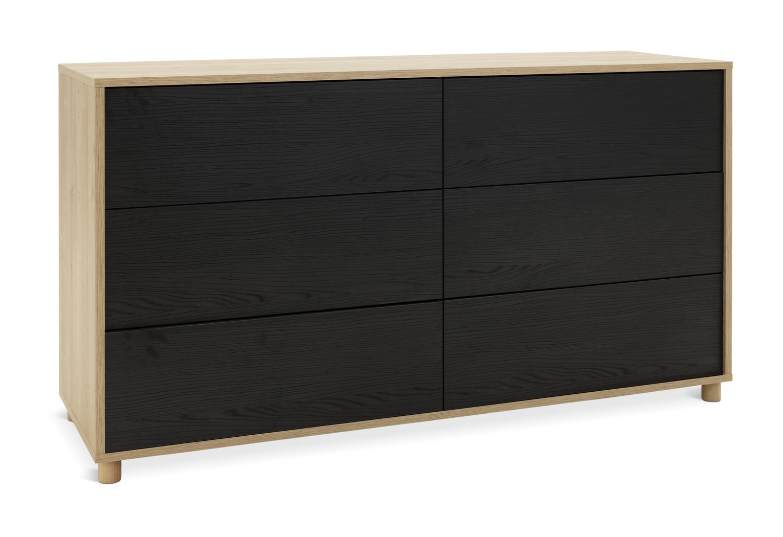 Habitat Koda 6 Drawer Chest - Black
