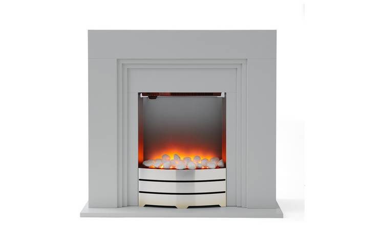 Warmlite York Electric Fire Suite - Graphite