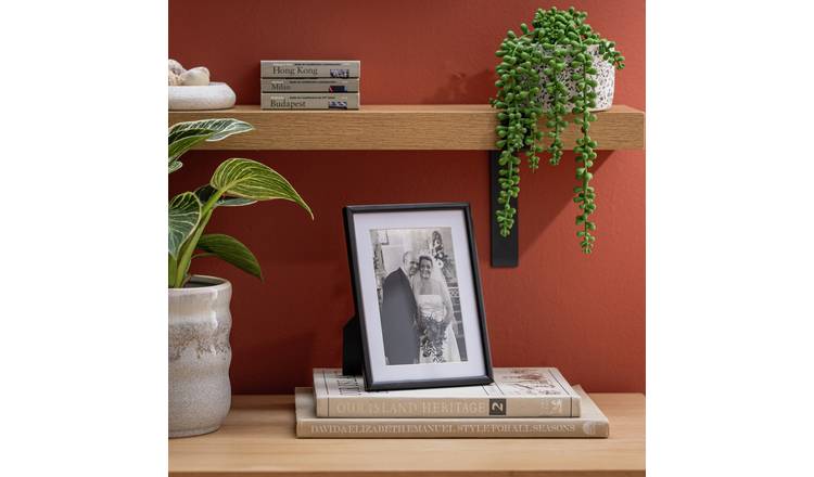 Habitat Skinny Black Metal Picture Frame - 4x6"