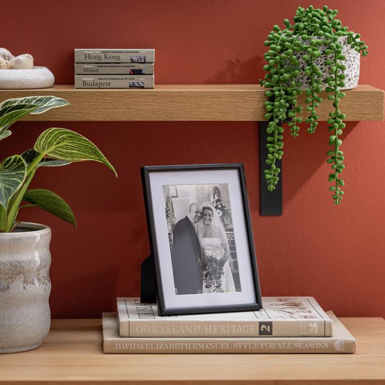 Habitat Skinny Black Metal Picture Frame - 4x6" 0