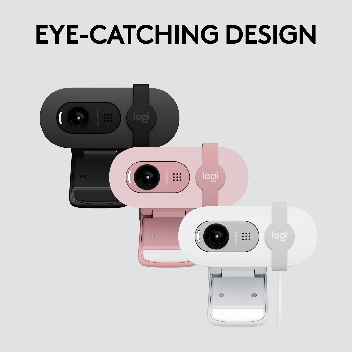 Buy Logitech Brio 100 HD Webcam - Rose | Webcams | Argos