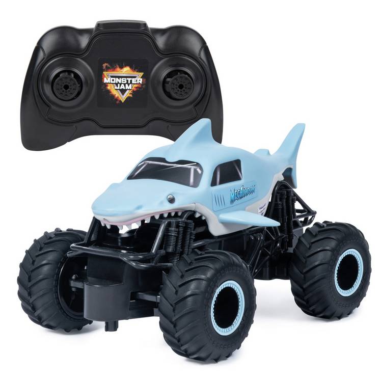 Monster Jam Megalodon 1:24 Radio Controlled Truck - Blue 0