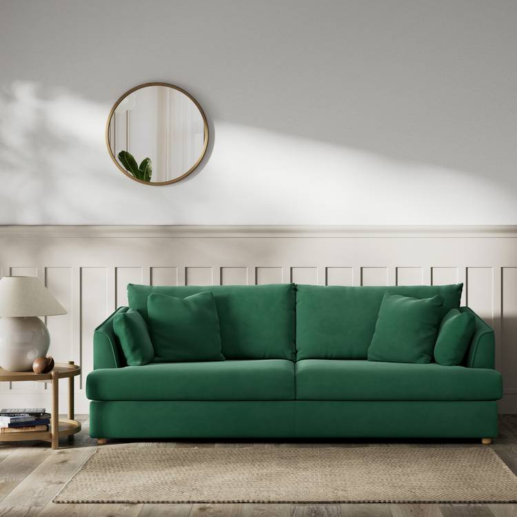 Habitat Holmfirth Fabric 4 Seater Sofa - Green 0