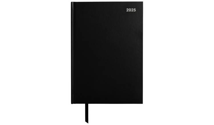  Home Black A5 Medium Day To Page Diary