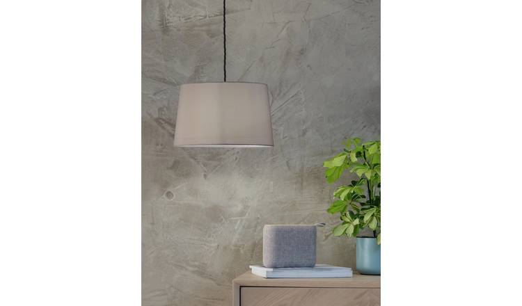 Silver grey store lamp shades