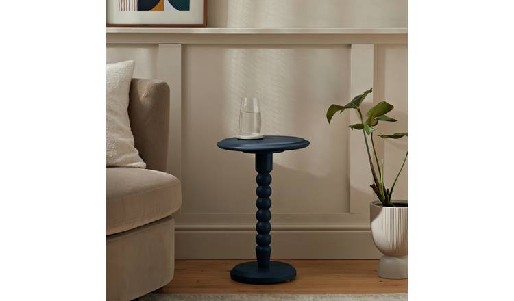 Habitat Blaire Bobbin Side Table - Navy