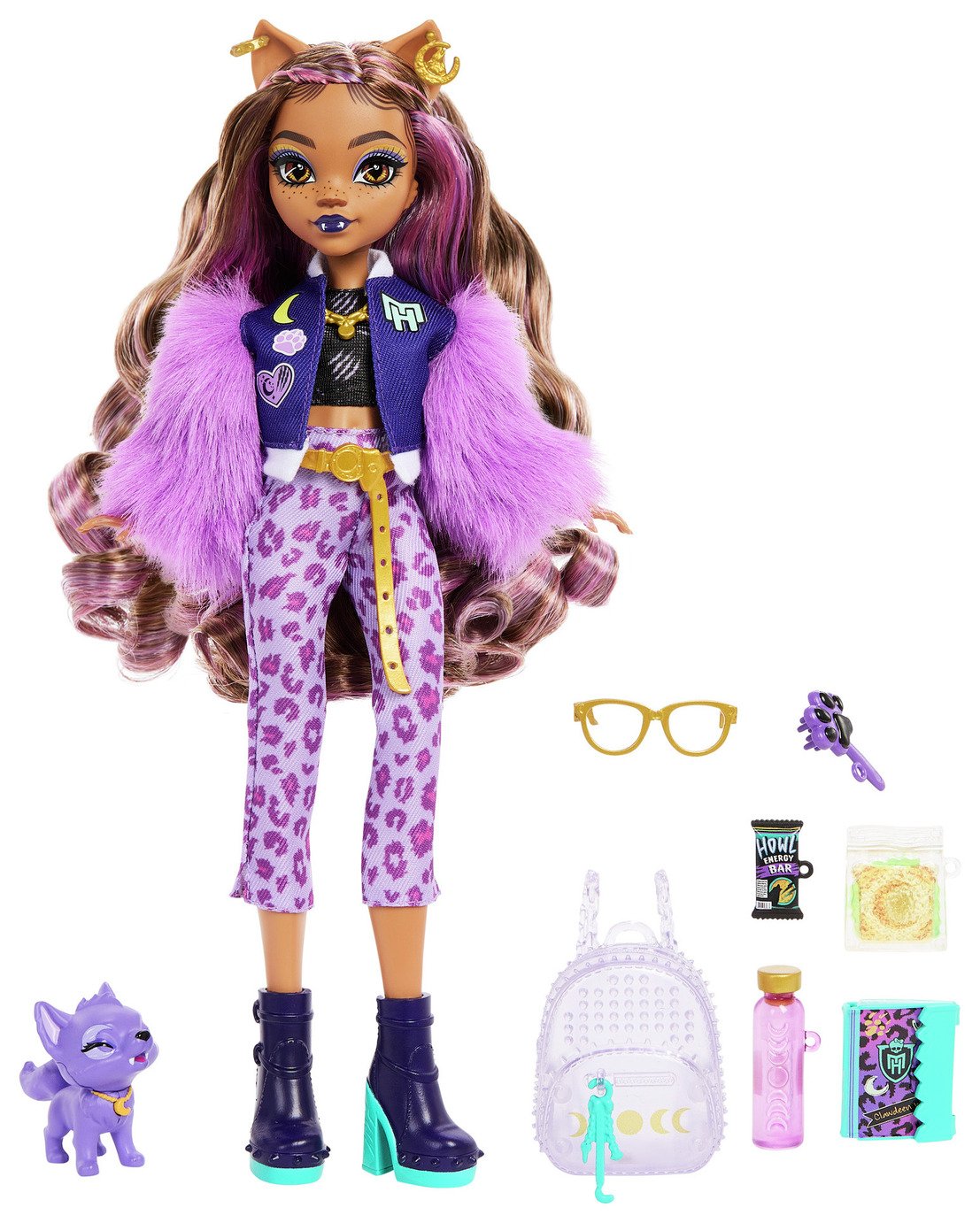 Monster High Clawdeen Wolf Fashion Doll & Accessories
