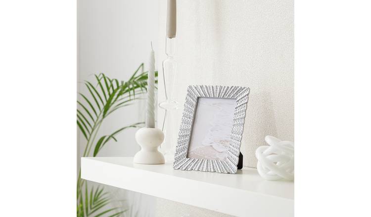 Argos Home Silver Starburst Resin Picture Frame - 4x6"