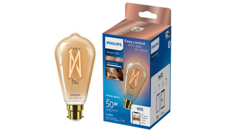 Philips 50W Smart LED Tunable Filament ST64 B22 Bulb