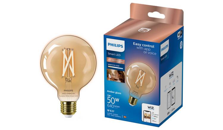 Philips 50W Smart LED Tunable Filament G95 E27 Bulb