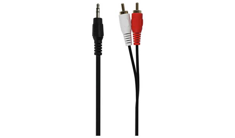 3.5mm Jack to Stereo RCA Cable - Black