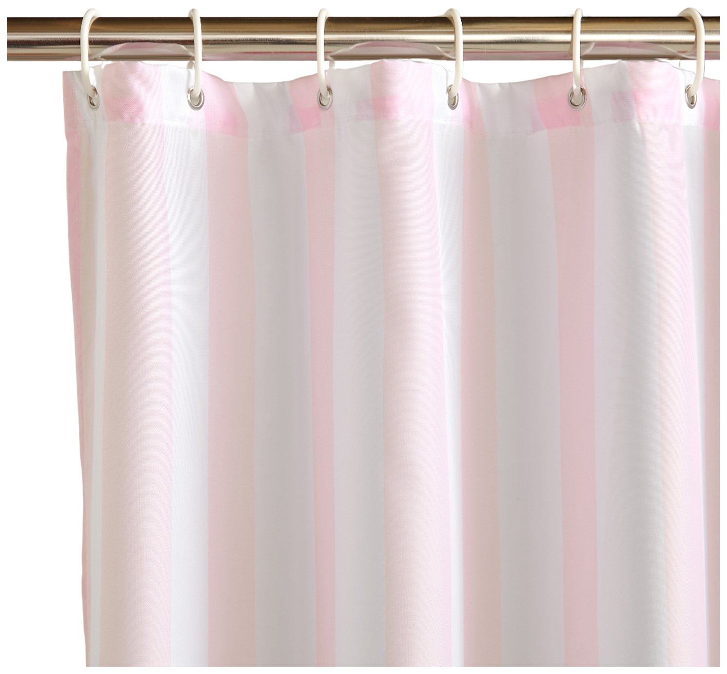 Buy Sassy B Stripe Tease Shower Curtain - Pink | Shower Curtains | Argos