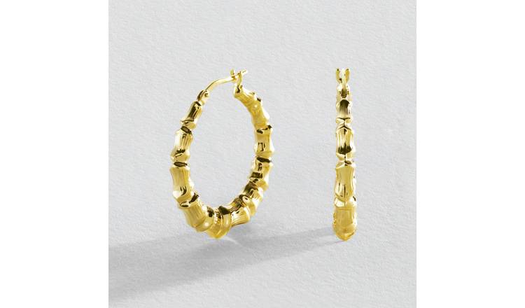 Gold creole earrings on sale argos