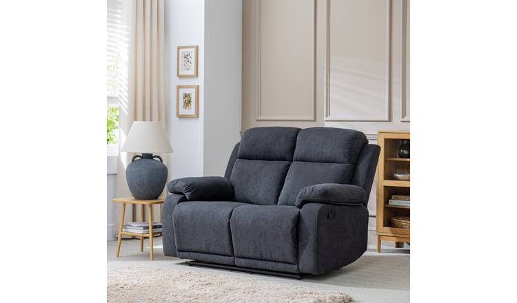 Argos Home Bradley Fabric 2 Seater Recliner Sofa - Grey