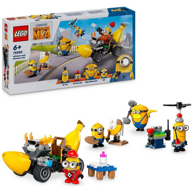 LEGO Despicable Me Minions and Banana Car Toy for Kids 75580 0