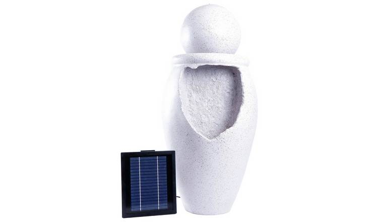 Streetwize Garden Orb On Vase Solar Water Feature