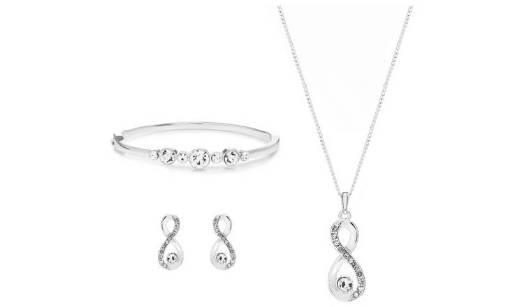 Jon Richard Crystal Infinity Jewellery Set