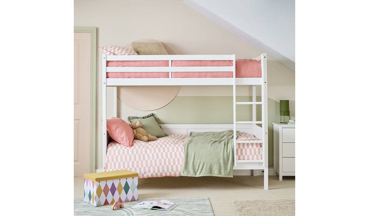 Habitat Brooklyn Day Bed Bunk & Mattresses - White