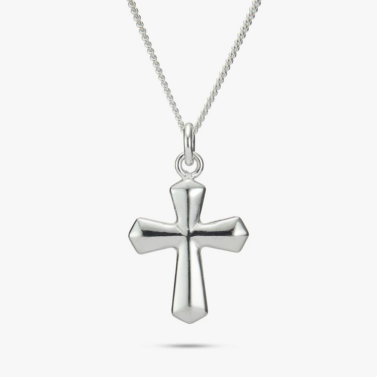 Revere Sterling Silver Cross Pendant Necklace 0