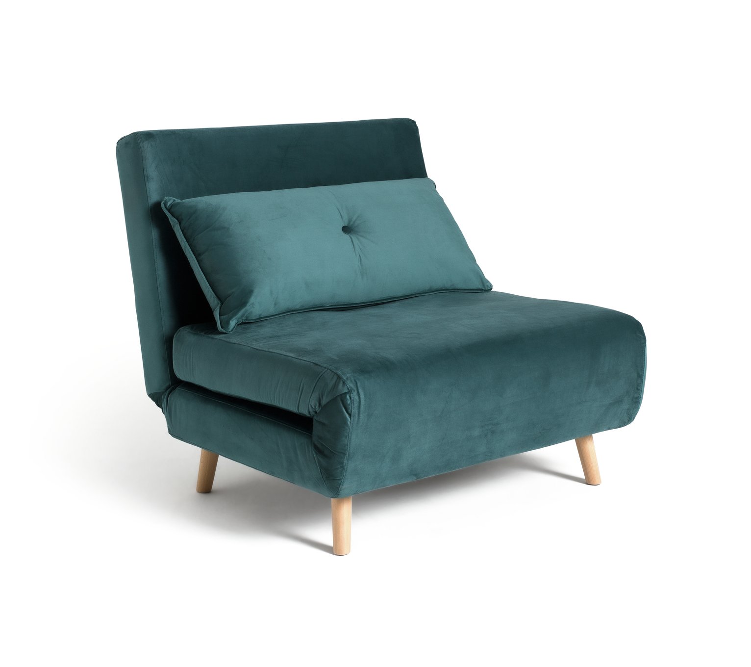 Habitat Roma Velvet Fabric Chairbed - Teal