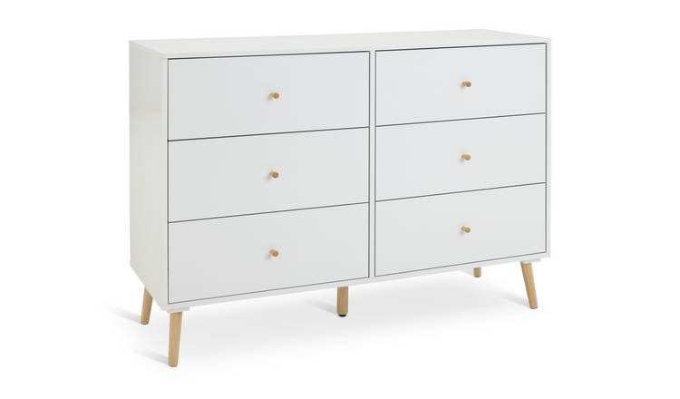 Habitat Otto 3+3 Drawer Chest - White