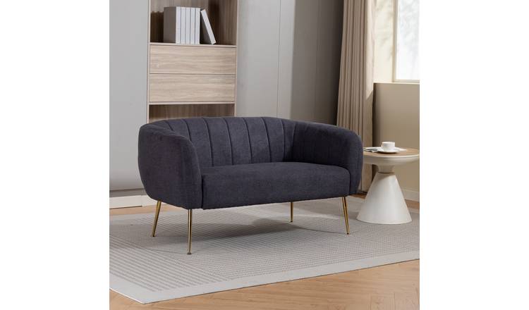 Artemis Home Stanton 2 Seat Sofa - Charcoal