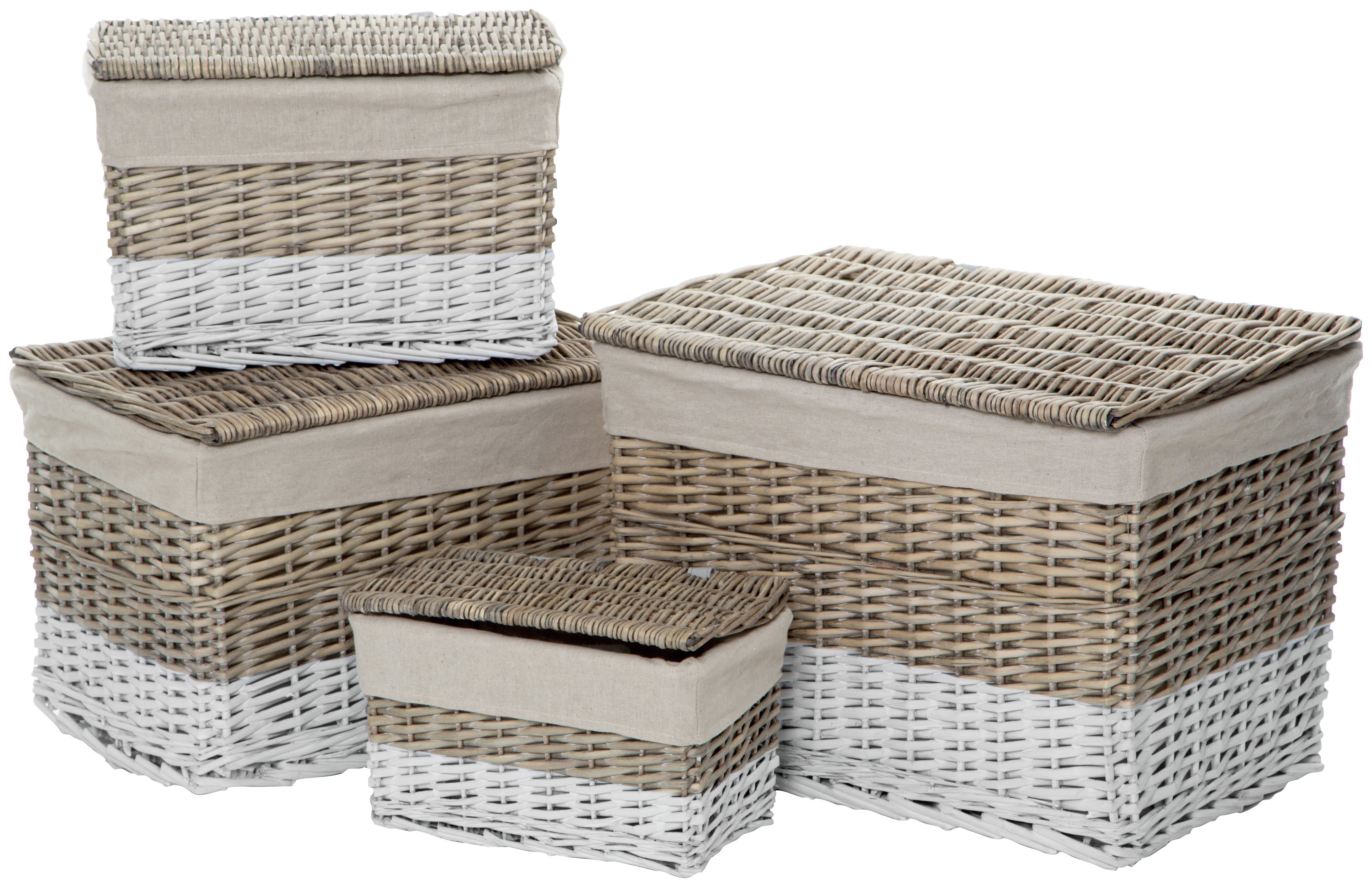 Premier Housewares Lida Rectangular Storage Baskets