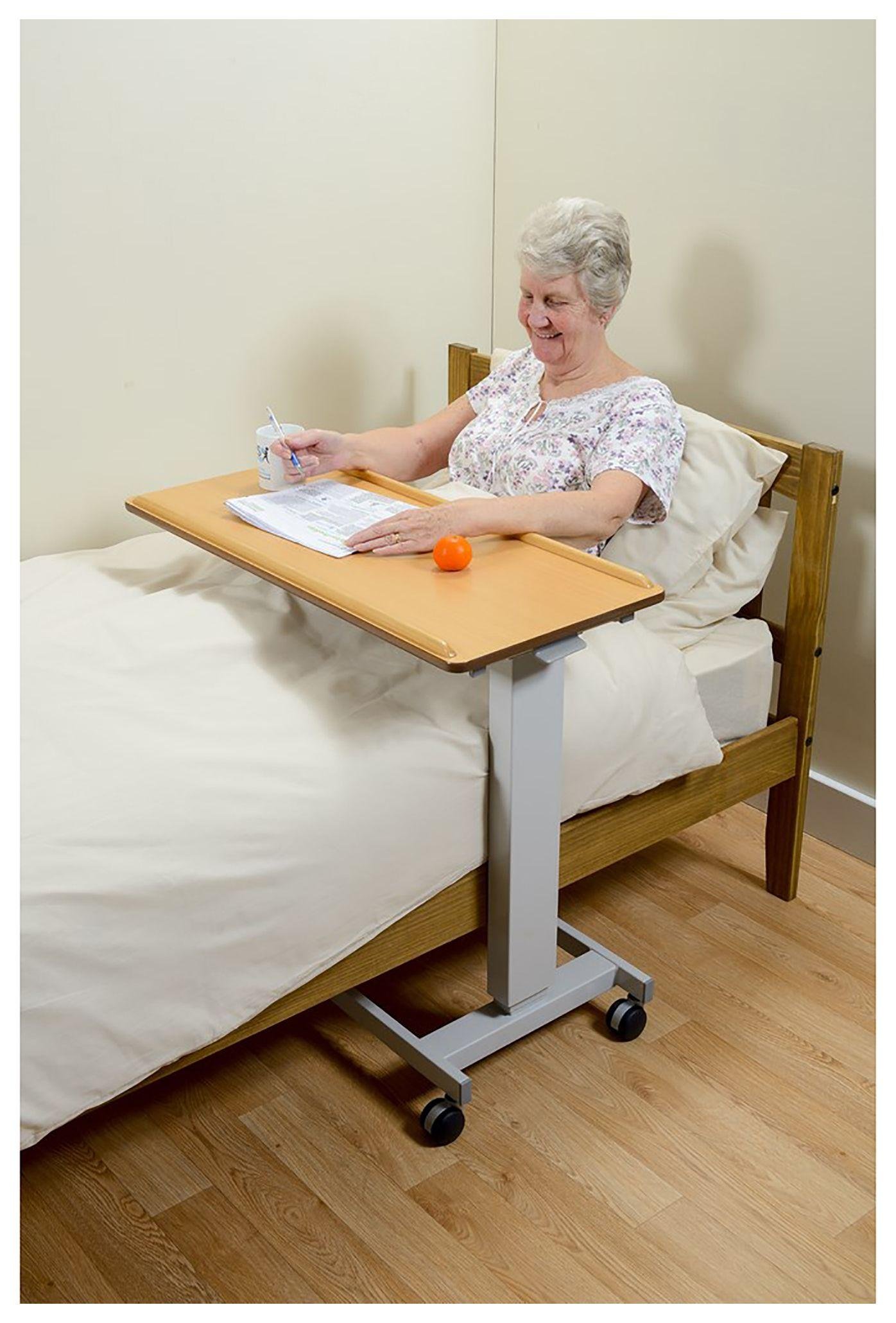 NRS Assisted Lift Overbed Table. review