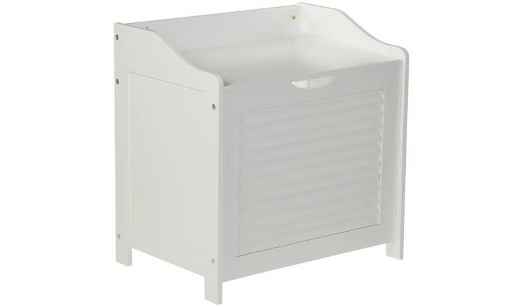 Buy Premier Housewares Wooden Laundry Storage Cabinet White