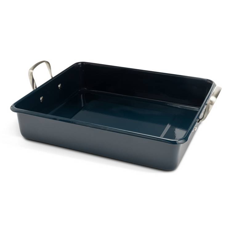 Habitat Large Carbon Steel Enamel Coated Roaster 0