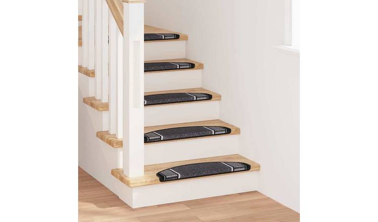 Walplus Pack of 15 5.5 mm Thick Stair Mats - Anthracite - 65 x 21 cm