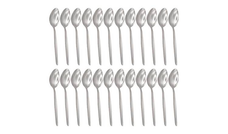 Argon Tableware Economy Stainless Steel Dessert Spoons - Pack of 24