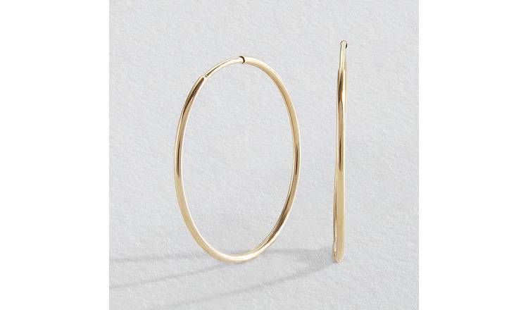 Revere 9ct Yellow Gold Hoop Earrings