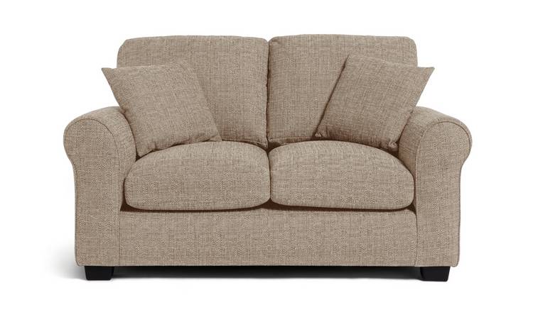 Buy Habitat Lisbon Fabric 2 Seater Sofa - Stone | Sofas | Argos