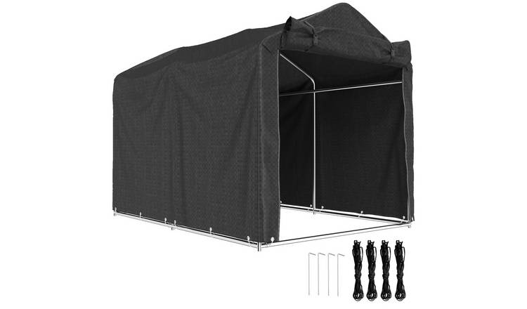 Outsunny Waterproof UV Resistant Garden Storage Tent - Black