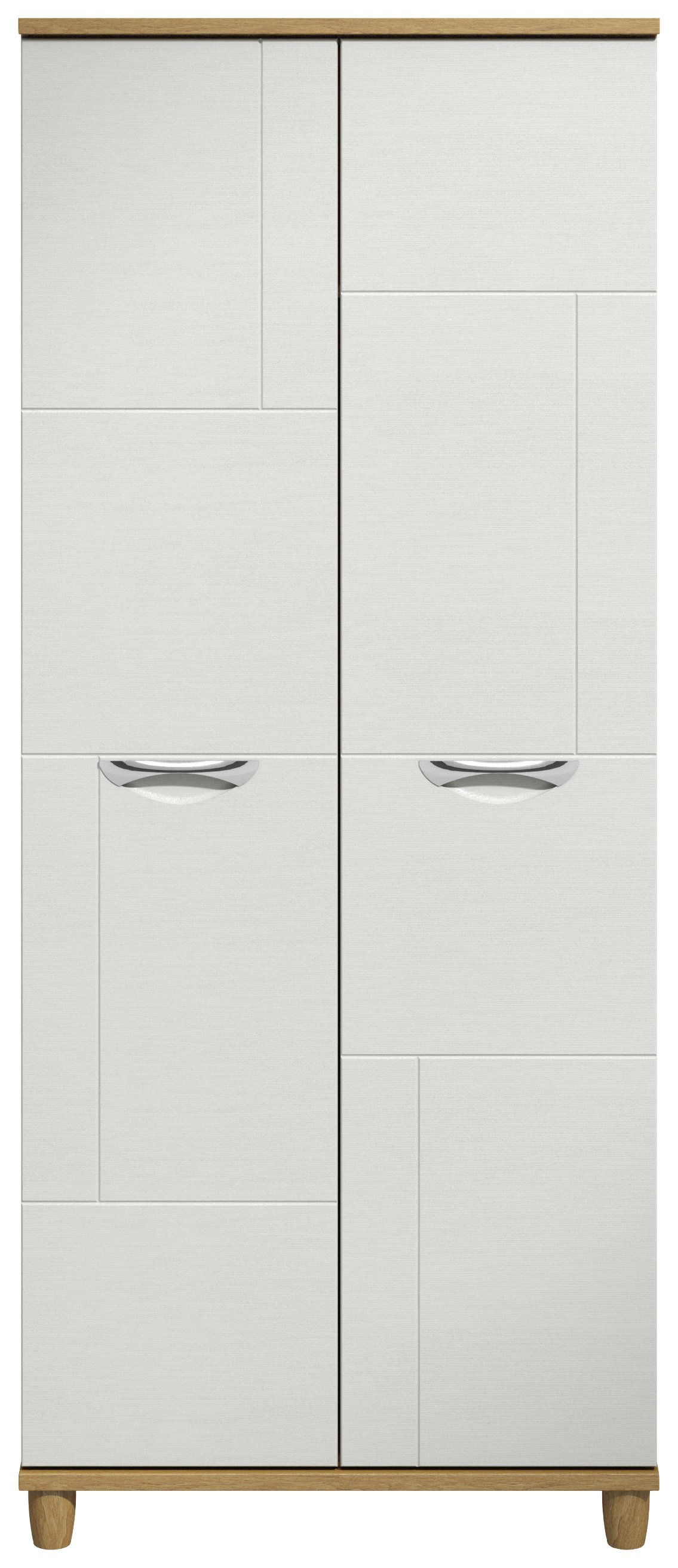 Myra 2 Door Wardrobe - Oak Effect and White